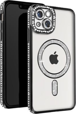 Coque AVIZAR Diamant iPhone 13 MagSafe Noir Onyx