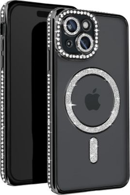 Coque AVIZAR Diamant iPhone 15 MagSafe Noir Onyx