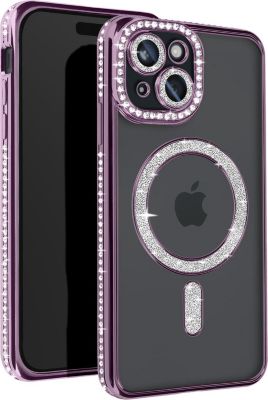 Coque AVIZAR Diamant iPhone 15 MagSafe Violet