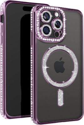 Coque AVIZAR Diamant iPhone 15 Pro Max MagSafe Violet