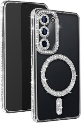 Coque AVIZAR Diamant Samsung S23 MagSafe Argent