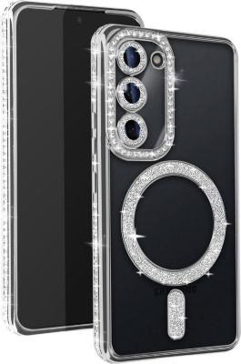 Coque AVIZAR Diamant Samsung S23 MagSafe Argent