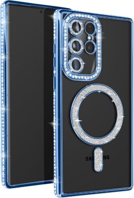 Coque AVIZAR Diamant Samsung S23 Ultra MagSafe Bleu