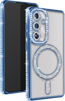 Coque AVIZAR Diamant Samsung S24 MagSafe Bleu Saphir