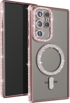 Coque AVIZAR Diamant Samsung S24 Ultra MagSafe Rose Coque AVIZAR Diamant Samsung S24 Ultra MagSafe Rose