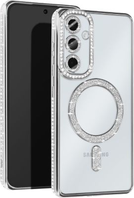 Coque AVIZAR Diamant Samsung A55 MagSafe Argent