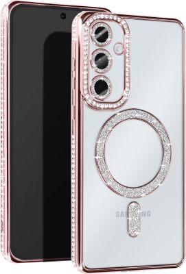 Coque AVIZAR Diamant Samsung A35 MagSafe Rose Gold