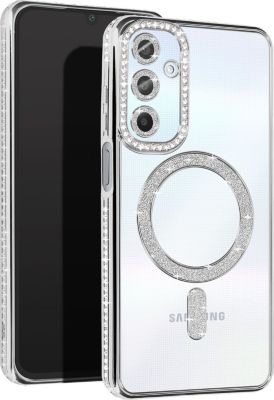 Coque AVIZAR Diamant Samsung A25 MagSafe Argent