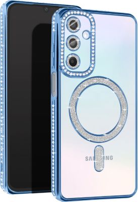 Coque AVIZAR Diamant Samsung Galaxy A15 MagSafe Bleu
