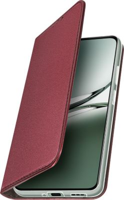 Etui AVIZAR Oppo Reno 12F Porte-carte Rouge Rubis