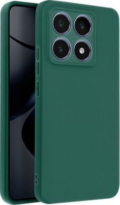 Coque AVIZAR Xiaomi 14T Pro Silicone Mat Vert foncé