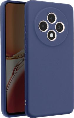 Coque AVIZAR Oppo Reno 12F Silicone Mat Bleu nuit