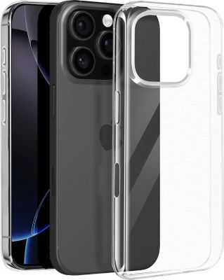 Coque MAYAXESS iPhone 16 Pro Silicone Transparent Coque MAYAXESS iPhone 16 Pro Silicone Transparent