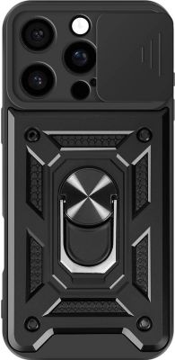 Coque MAYAXESS iPhone 16 Pro Max Bague Noir