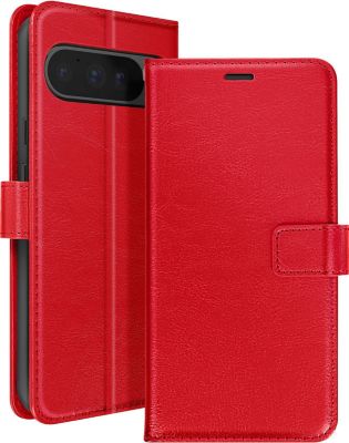 Etui MAYAXESS Portefeuille Google Pixel 9 Pro XL Rouge
