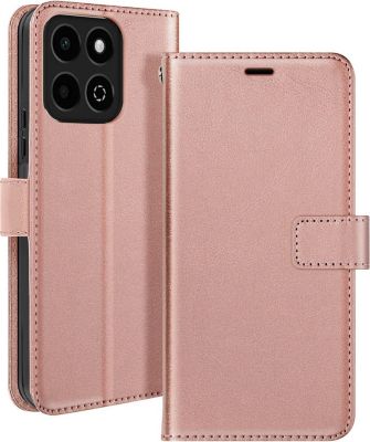 Etui MAYAXESS Honor 200 Smart Portefeuille Rose Gold