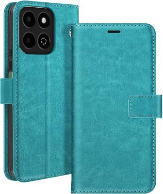Etui MAYAXESS Honor 200 Smart Portefeuille Turquoise