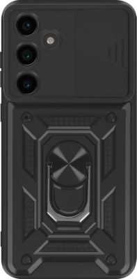 Coque MAYAXESS Samsung Galaxy S24 FE Bague Noir