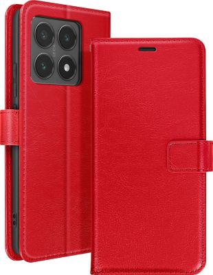Etui MAYAXESS Portefeuille Xiaomi 14T Rouge