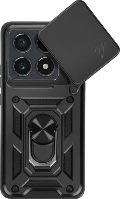 Coque MAYAXESS Xiaomi 14T Pro Antichoc Bague Noir