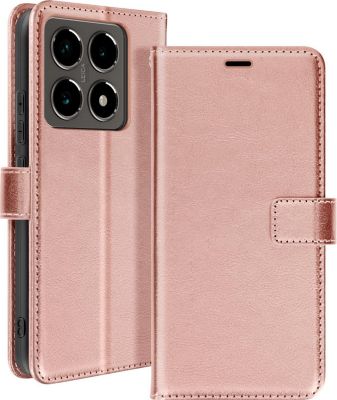 Etui MAYAXESS Xiaomi 14T Pro Portefeuille Rose Gold Etui MAYAXESS Xiaomi 14T Pro Portefeuille Rose Gold