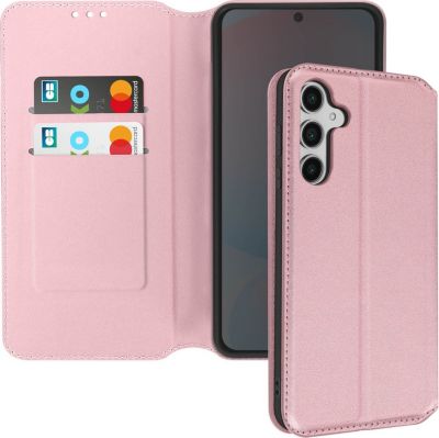 Etui AVIZAR Samsung Galaxy S24 FE Portefeuille Rose
