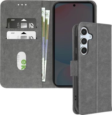 Etui AVIZAR Samsung Galaxy S24 FE Portefeuille Gris