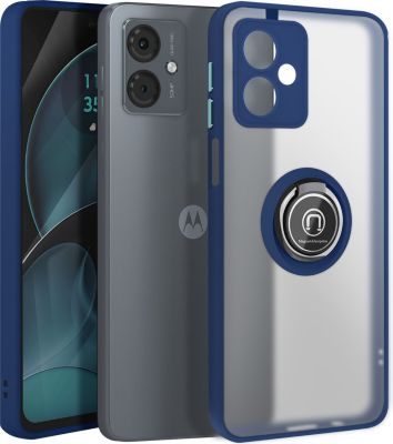 Coque AVIZAR Motorola Moto G14 Bague Support Bleu