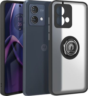 Coque AVIZAR Motorola Moto G84 Bague Support Noir