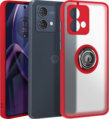 Coque AVIZAR Motorola Moto G84 Bague Support Rouge