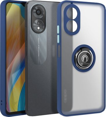 Coque AVIZAR Oppo A38 Bague Support Bleu Nuit