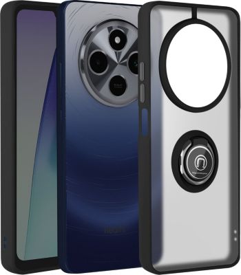 Coque AVIZAR Xiaomi Redmi 14C Bague Support Noir