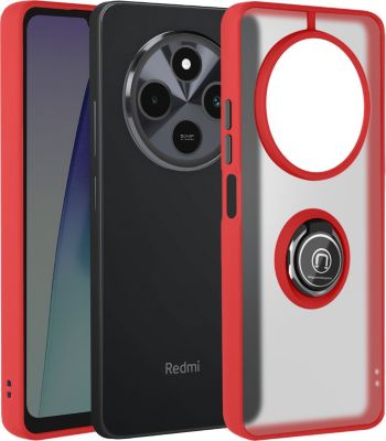 Coque AVIZAR Xiaomi Redmi 14C Bague Support Rouge