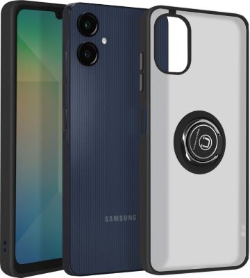 Coque AVIZAR Samsung Galaxy A06 Bague Support Noir