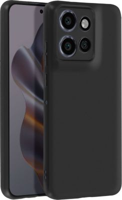 Coque AVIZAR Motorola Edge 50 Neo Silicone Mat Noir