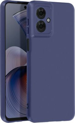 Coque AVIZAR Motorola Moto G55 Silicone Mat Bleu Nuit