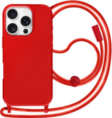 Coque avec cordon AVIZAR Cordon iPhone 16 Pro Lanière Rouge Coque avec cordon AVIZAR Cordon iPhone 16 Pro Lanière Rouge