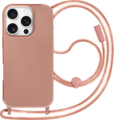Coque avec cordon AVIZAR Cordon iPhone 16 Pro Lanière Rose