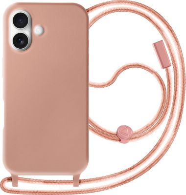 Coque avec cordon AVIZAR Cordon iPhone 16 Plus Lanière Rose