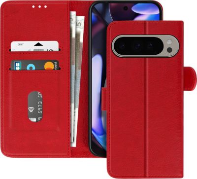 Etui AVIZAR Google Pixel 9 Pro XL Portefeuille Rouge