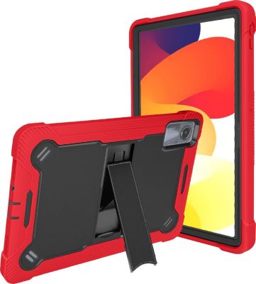 Coque AVIZAR Xiaomi Redmi Pad SE Béquille Rouge/Noir