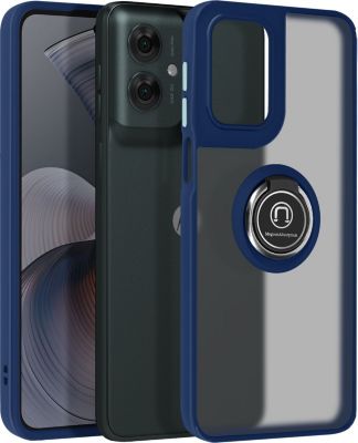 Coque AVIZAR Motorola Moto G55 Bague Support Bleu
