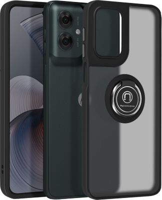 Coque AVIZAR Motorola Moto G55 Bague Support Noir