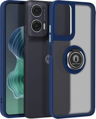 Coque AVIZAR Motorola Moto G35 Bague Support Bleu Coque AVIZAR Motorola Moto G35 Bague Support Bleu