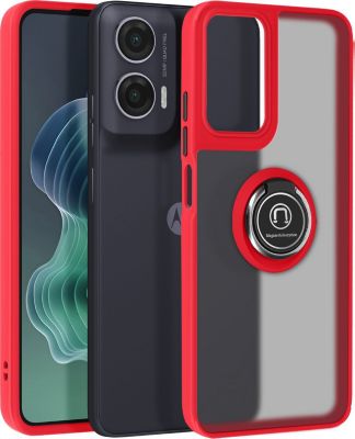 Coque AVIZAR Motorola Moto G35 Bague Support Rouge