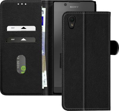 Etui AVIZAR Sony Xperia L1 Portefeuille Noir