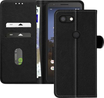 Etui AVIZAR Google Pixel 3a Portefeuille Noir Etui AVIZAR Google Pixel 3a Portefeuille Noir