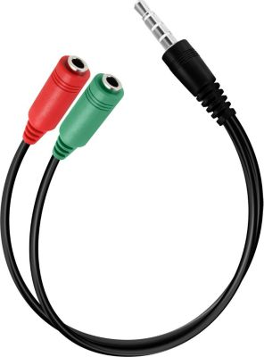Adaptateur Jack AVIZAR Adaptateur Audio Casque Micro Jack 3.5mm