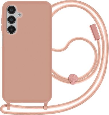 Coque avec cordon AVIZAR Cordon Galaxy A16 Lanière Rose Champagne