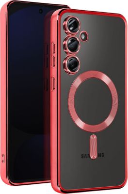 Coque AVIZAR MagSafe Samsung S24 FE Chromé Rouge